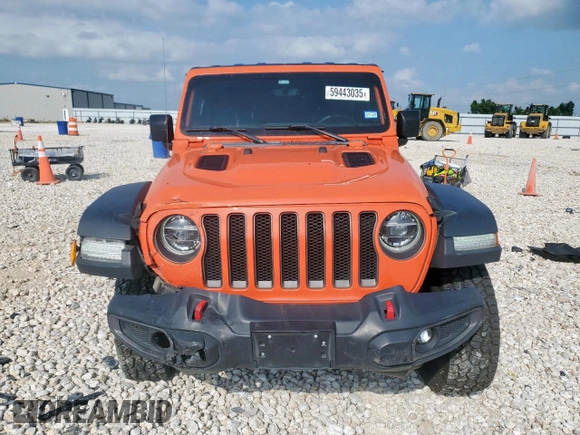 2018 Jeep Wrangler Rubicon with VIN 1C4HJXCGXJW285578, listed as a Copart auction lot 59443035 with 54,989 mi miles and Salvage title. Bid and sale history available at DreamBid. Image 5.