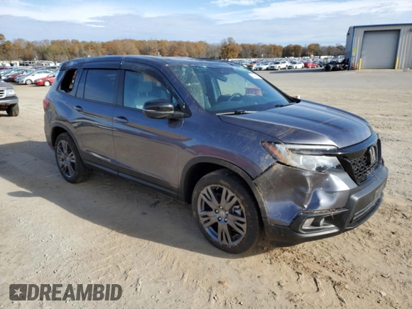 2021 Honda Passport EX-L with VIN 5FNYF7H54MB011715, listed as a Copart auction lot 84494244 with 33,264 mi miles and Salvage Title. Bid and sale history available at carsss.com. Image 4.