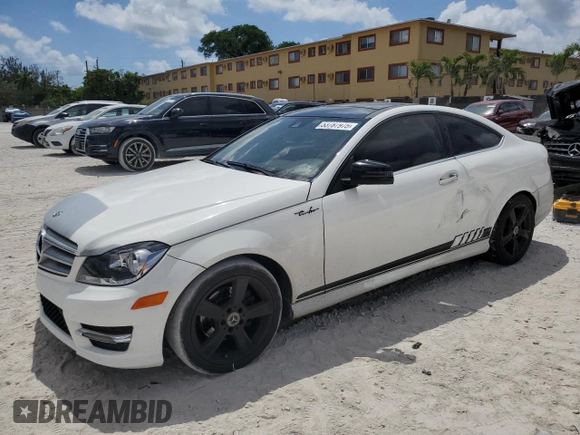 2014 Mercedes-Benz C 250 with VIN WDDGJ4HB5EG197566, listed as a Copart auction lot 53787975 with 124,003 mi miles and Salvage Title. Bid and sale history available at DreamBid. Image 1.