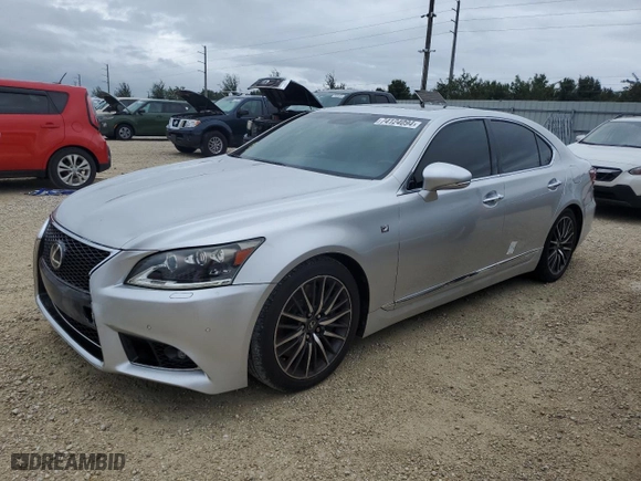 2014 Lexus LS 460 with VIN JTHBL5EF1E5131165, listed as a Copart auction lot 74124094 with 0 mi miles and Salvage Title. Bid and sale history available at carsss.com. Image 1.