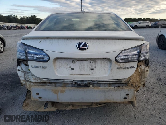 2010 Lexus HS with VIN JTHBB1BA9A2019245, listed as a Copart auction lot 74654294 with 158,100 mi miles and Non Repairable. Bid and sale history available at carsss.com. Image 6.