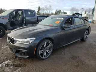 2016 BMW 7 Series 750i xDrive with VIN WBA7B0C56GG527023, listed as a Copart auction lot 46312405 with 66,018 mi miles and Clean title. Bid and sale history available at DreamBid. Image 1.