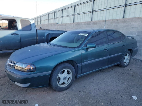 2001 Chevrolet Impala LS with VIN 2G1WH55K019238067, listed as a Copart auction lot 43937455 with 184,316 mi miles and Clean Title. Bid and sale history available at carsss.com. Image 1.