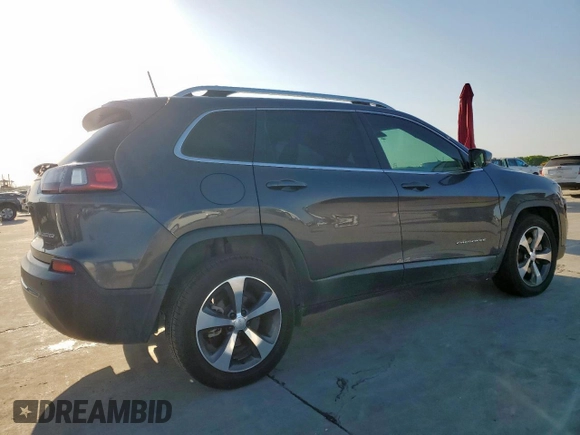 2019 Jeep Cherokee Limited z VIN 1C4PJLDB3KD275284, wystawiony jako Copart lot #51653855 z przebiegiem 124 079 mil mil oraz Czysty tytuł • Clean title. Historia ofert i sprzedaży dostępna na DreamBid. Obrazek 3.