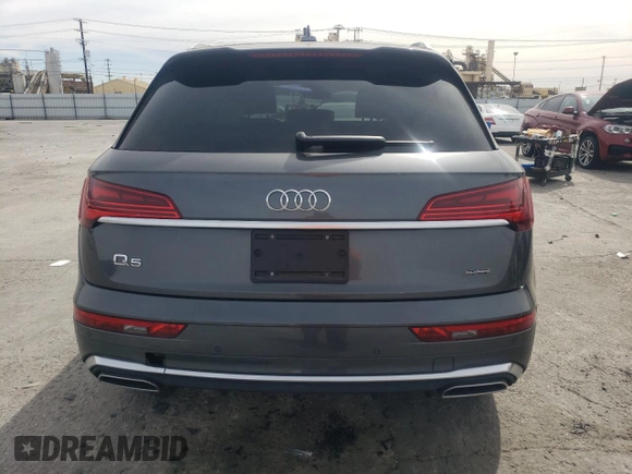 2023 Audi Q5 S line Premium Plus z VIN WA1EAAFY4P2153608, wystawiony jako Copart lot #46738855 z przebiegiem 20 111 mil mil oraz Szkody całkowita. Historia ofert i sprzedaży dostępna na DreamBid. Obrazek 6.