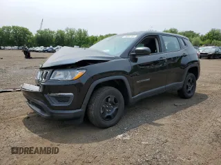 2021 Jeep Compass Sport with VIN 3C4NJDAB0MT591580, listed as a Copart auction lot 59692785 with 70,661 mi miles and Salvage title. Bid and sale history available at DreamBid. Image 1.