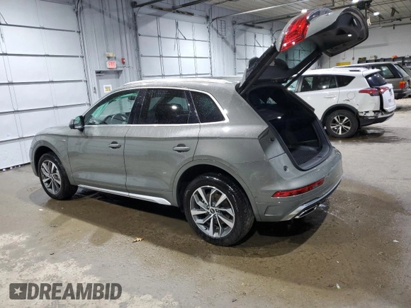 2023 Audi Q5 S line Prestige с VIN WA1FAAFY5P2167313, выставлен на аукционе Copart как лот 87830325 с пробегом 15 641 миль миль и Списание • Salvage title. История ставок и продаж доступна на DreamBid. Изображение 2.
