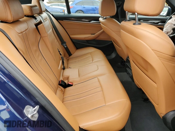 2019 BMW 5 Series 540i xDrive with VIN WBAJE7C57KWW14577, listed as a Copart auction lot 45013375 with 61,383 mi miles and Salvage Title. Bid and sale history available at carsss.com. Image 10.