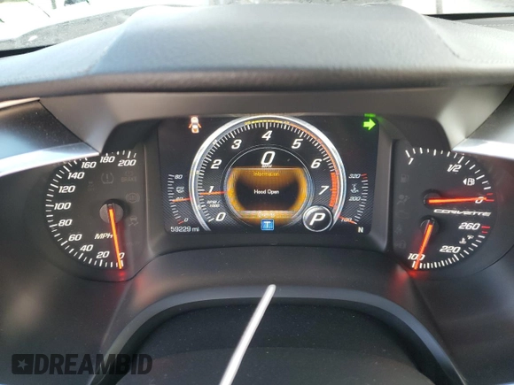 2018 Chevrolet Corvette 1LT with VIN 1G1YB3D7XJ5100884, listed as a Copart auction lot 86205274 with 59,229 mi miles and Salvage Title. Bid and sale history available at carsss.com. Image 9.