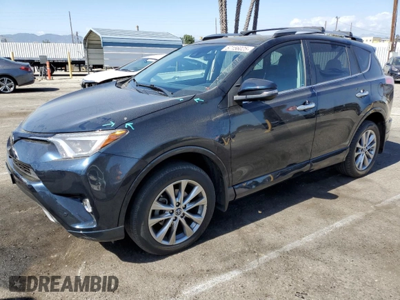 2017 Toyota RAV4 Limited with VIN 2T3DFREV5HW574805, listed as a Copart auction lot 57156025 with 23,150 mi miles and Salvage title. Bid and sale history available at DreamBid. Image 1.