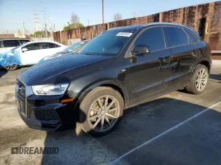 2018 Audi Q3 Premium with VIN WA1BCCFS4JR034279, listed as a Copart auction lot 48382945 with 85,542 mi miles and Salvage Title. Bid and sale history available at carsss.com. Image 1.