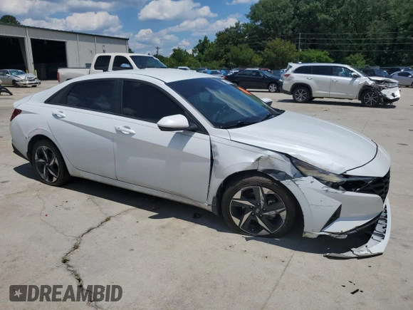 2023 Hyundai Elantra SEL with VIN 5NPLS4AG2PH097750, listed as a Copart auction lot 58453344 with 40,208 mi miles and Salvage title. Bid and sale history available at DreamBid. Image 4.