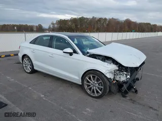 2015 Audi A3 1.8T Premium with VIN WAUACGFF8F1004619, listed as a IAAI auction lot 40755574 with 22,664 mi miles. Bid and sale history available at carsss.com. Image 1.