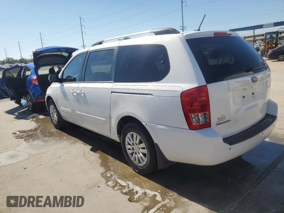 2012 Kia Sedona LX with VIN KNDMG4C75C6418908, listed as a Copart auction lot 75658454 with 203,375 mi miles and Salvage Title. Bid and sale history available at DreamBid. Image 2.