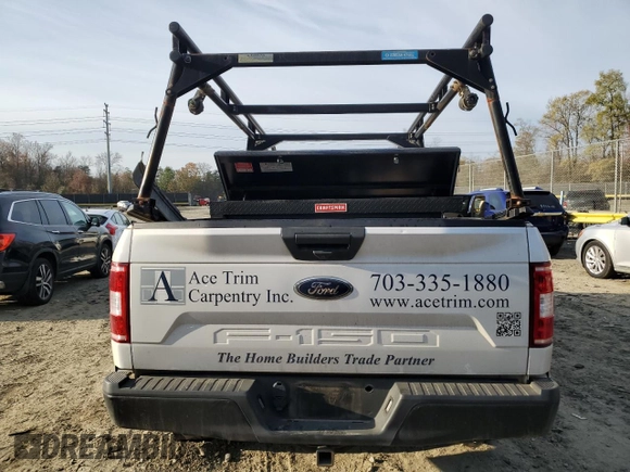 2020 Ford F-150 XL with VIN 1FTEX1EB9LFA60944, listed as a Copart auction lot 81302364 with 127,147 mi miles and Salvage Title. Bid and sale history available at carsss.com. Image 6.