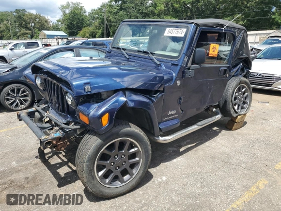 2006 Jeep Wrangler Unlimited LWB with VIN 1J4FA44S36P766549, listed as a Copart auction lot 64577974 with 0 mi miles and Salvage Title. Bid and sale history available at carsss.com. Image 1.