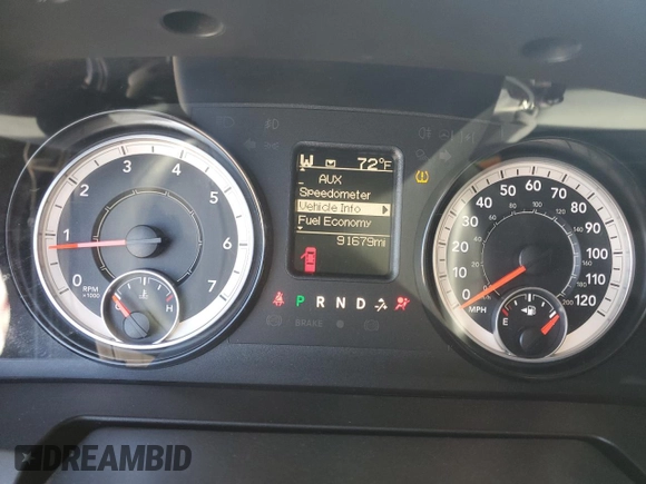2019 Ram 1500 Classic Express with VIN 1C6RR6FT6KS585554, listed as a Copart auction lot 47987445 with 91,679 mi miles and Salvage Title. Bid and sale history available at carsss.com. Image 9.