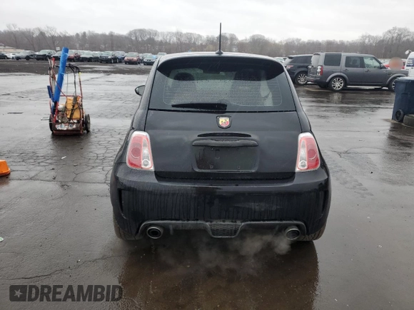 2012 FIAT 500 Abarth with VIN 3C3CFFFH8CT351617, listed as a Copart auction lot 50002195 with 84,996 mi miles and Salvage title. Bid and sale history available at DreamBid. Image 6.