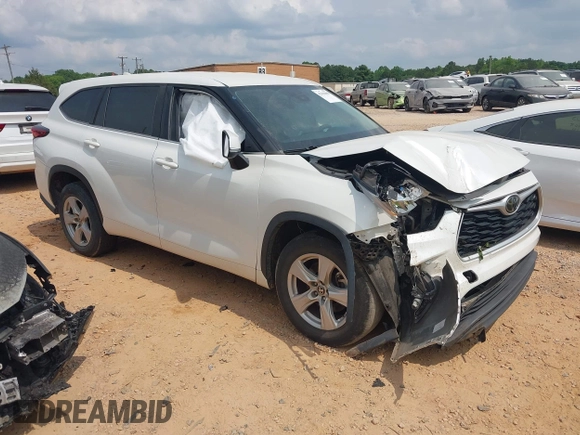 2020 Toyota Highlander L with VIN 5TDCZRAH2LS508743, listed as a IAAI auction lot 42430088 with 191,148 mi miles and . Bid and sale history available at DreamBid. Image 1.
