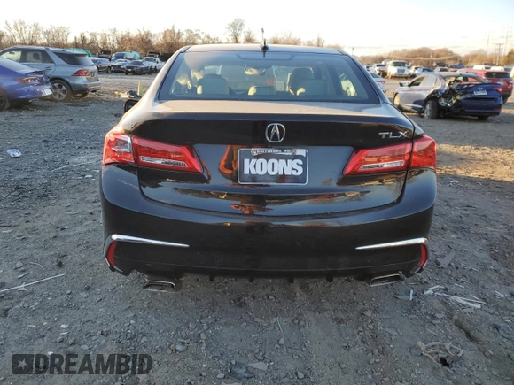 2020 Acura TLX w/Technology Pkg with VIN 19UUB2F49LA002850, listed as a Copart auction lot 83321444 with 49,890 mi miles and Salvage Title. Bid and sale history available at carsss.com. Image 6.