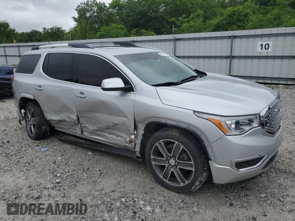 2018 GMC Acadia Denali with VIN 1GKKNPLSXJZ218867, listed as a Copart auction lot 58247895 with 93,230 mi miles and Salvage title. Bid and sale history available at DreamBid. Image 4.