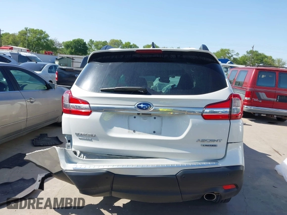 2022 Subaru Ascent Limited with VIN 4S4WMAPD9N3444167, listed as a IAAI auction lot 41866567 with 19,120 mi miles and . Bid and sale history available at DreamBid. Image 17.
