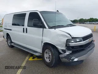 2021 Chevrolet Express Cargo with VIN 1GCWGAFP2M1204749, listed as a IAAI auction lot 42672844 with 57,795 mi miles and . Bid and sale history available at DreamBid. Image 1.