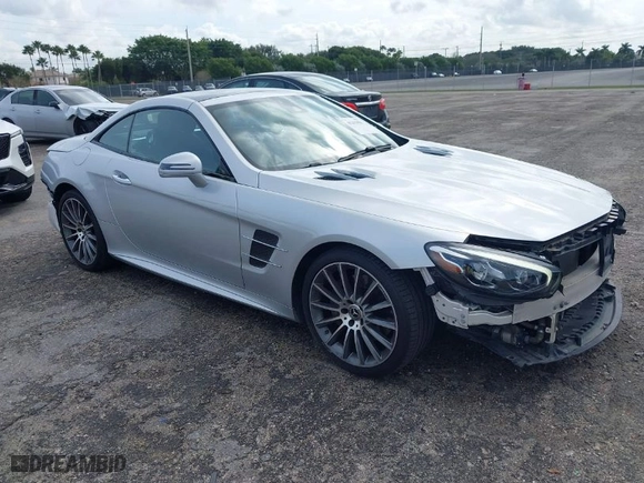 2018 Mercedes-Benz SL with VIN WDDJK6GA4JF052431, listed as a IAAI auction lot 41215956 with NaN miles. Bid and sale history available at carsss.com. Image 1.