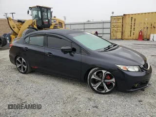 2015 Honda Civic Sedan Si with VIN 2HGFB6E56FH708397, listed as a Copart auction lot 53377305 with 112,385 mi miles and Clean Title. Bid and sale history available at carsss.com. Image 4.