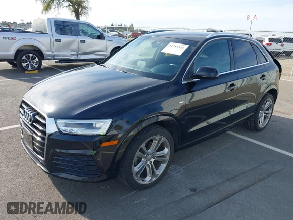 2018 Audi Q3 Premium Plus with VIN WA1JCCFS2JR009411, listed as a IAAI auction lot 41754526 with 85,781 mi miles. Bid and sale history available at carsss.com. Image 18.