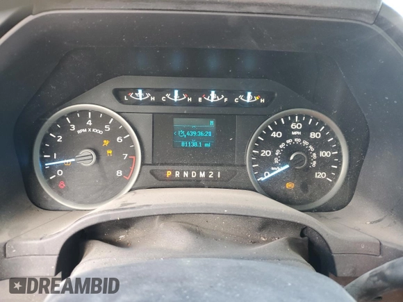 2018 Ford F-150 XL with VIN 1FTEW1EB1JFA64163, listed as a Copart auction lot 48486145 with 81,138 mi miles and Salvage Title. Bid and sale history available at carsss.com. Image 9.