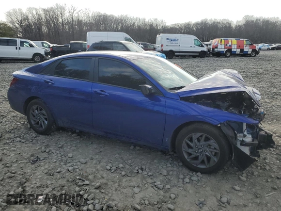 2024 Hyundai Elantra SEL with VIN KMHLM4DG4RU710620, listed as a Copart auction lot 47701365 with 19,745 mi miles and Salvage Title. Bid and sale history available at carsss.com. Image 4.