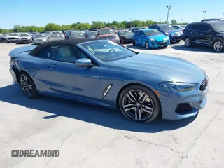 2022 BMW 8 Series 840i with VIN WBADZ4C02NCH76601, listed as a IAAI auction lot 41828172 with 23,168 mi miles. Bid and sale history available at carsss.com. Image 1.