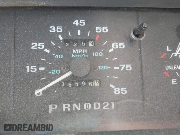 1993 Ford Ranger Splash z VIN 1FTCR14X1PTA66114, wystawiony jako IAAI lot #42043794 z przebiegiem 36 596 mil mil oraz . Historia ofert i sprzedaży dostępna na DreamBid. Obrazek 7.