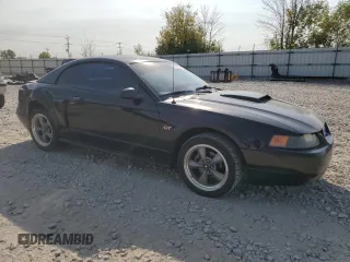 2001 Ford Mustang GT Deluxe with VIN 1FAFP42X41F213058, listed as a Copart auction lot 73200154 with 0 mi miles and Non Repairable. Bid and sale history available at carsss.com. Image 4.