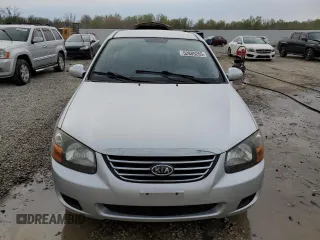 2009 Kia Spectra EX with VIN KNAFE221595657550, listed as a Copart auction lot 52805205 with 95,777 mi miles and Salvage Title. Bid and sale history available at DreamBid. Image 5.
