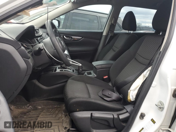 2017 Nissan Rogue S with VIN KNMAT2MV0HP619035, listed as a Copart auction lot 50162495 with 75,516 mi miles and Salvage Title. Bid and sale history available at carsss.com. Image 7.