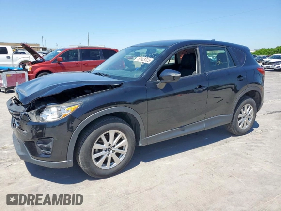 2016 Mazda CX-5 Sport z VIN JM3KE2BY3G0886115, wystawiony jako Copart lot #53803325 z przebiegiem Nie podano mil oraz Szkoda całkowita • Salvage title. Historia ofert i sprzedaży dostępna na DreamBid. Obrazek 1.