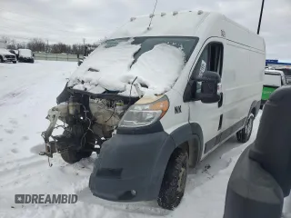 2014 Ram ProMaster Cargo with VIN 3C6TRVCG7EE103169, listed as a Copart auction lot 45550185 with Not Provided miles and Clean Title. Bid and sale history available at carsss.com. Image 1.