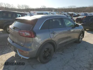 2017 Kia Niro LX with VIN KNDCB3LC8H5092455, listed as a Copart auction lot 48002805 with 107,217 mi miles and Salvage Title. Bid and sale history available at carsss.com. Image 3.