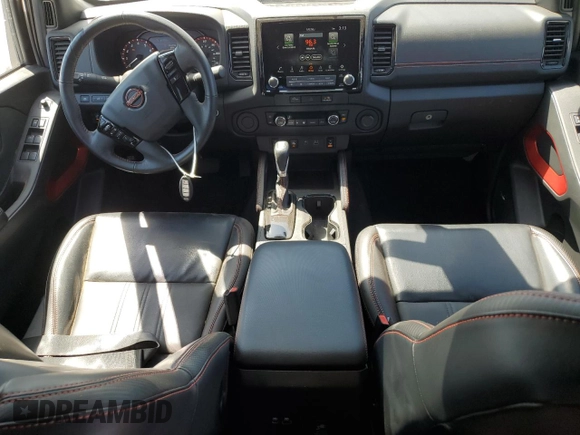 2023 Nissan Frontier SV with VIN 1N6ED1EJ3PN670640, listed as a Copart auction lot 58039525 with 15,302 mi miles and Salvage title. Bid and sale history available at DreamBid. Image 8.