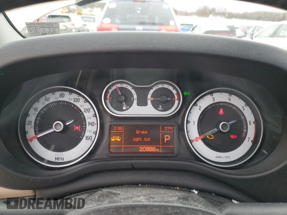 2015 FIAT 500L Lounge with VIN ZFBCFACH5FZ033778, listed as a Copart auction lot 42544395 with 20,888 mi miles and Salvage Title. Bid and sale history available at carsss.com. Image 9.