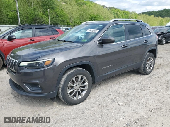 2019 Jeep Cherokee Altitude with VIN 1C4PJMLB0KD192192, listed as a Copart auction lot 55440485 with 132,164 mi miles and Salvage title. Bid and sale history available at DreamBid. Image 1.