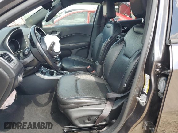 2021 Jeep Compass 80th Anniversary with VIN 3C4NJDEB5MT570640, listed as a Copart auction lot 55100885 with 47,232 mi miles and Salvage title. Bid and sale history available at DreamBid. Image 7.
