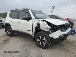 2021 Jeep Renegade Trailhawk z VIN ZACNJDC19MPM30234, wystawiony jako Copart lot #66167334 z przebiegiem 46 075 mil mil oraz Szkoda całkowita • Salvage title. Historia ofert i sprzedaży dostępna na DreamBid. Obrazek 4.