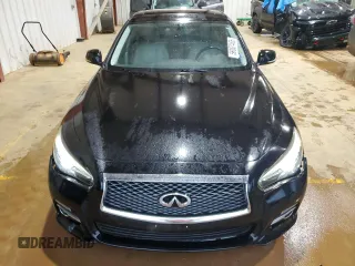 2015 Infiniti Q50 Premium with VIN JN1BV7AP6FM350140, listed as a Copart auction lot 56067465 with 125,241 mi miles and Salvage title. Bid and sale history available at DreamBid. Image 5.