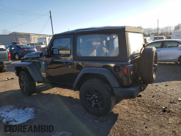 2021 Jeep Wrangler Sport S with VIN 1C4GJXANXMW638080, listed as a Copart auction lot 82543314 with 49,003 mi miles and Salvage Title. Bid and sale history available at DreamBid. Image 2.