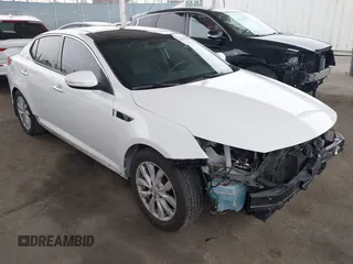 2015 Kia Optima EX z VIN 5XXGN4A71FG504390, wystawiony jako IAAI lot #42449045 z przebiegiem 171 352 mil mil oraz . Historia ofert i sprzedaży dostępna na DreamBid. Obrazek 1.