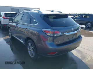 2015 Lexus RX 350 with VIN JTJZK1BA1F2420762, listed as a IAAI auction lot 42085592 with 104,146 mi miles and . Bid and sale history available at DreamBid. Image 3.