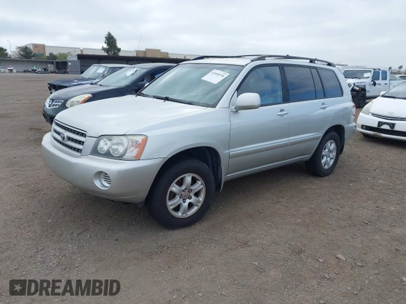 2003 Toyota Highlander z VIN JTEHF21A630127436, wystawiony jako IAAI lot #42098538 z przebiegiem 123 561 mil mil oraz . Historia ofert i sprzedaży dostępna na DreamBid. Obrazek 2.